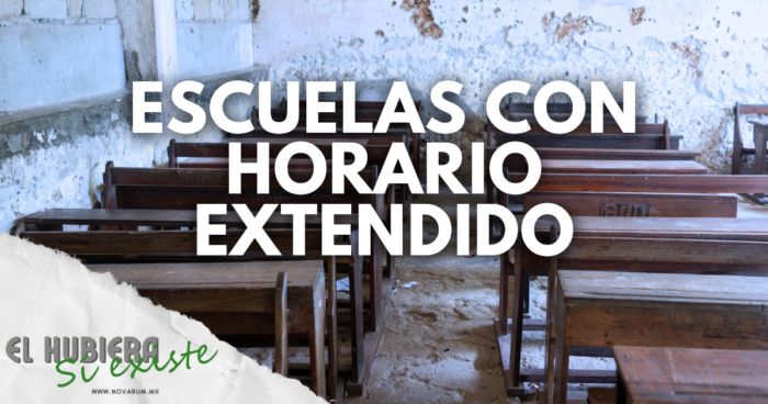 Escuelas con horario extendido ft Dra. Rocío Naveja