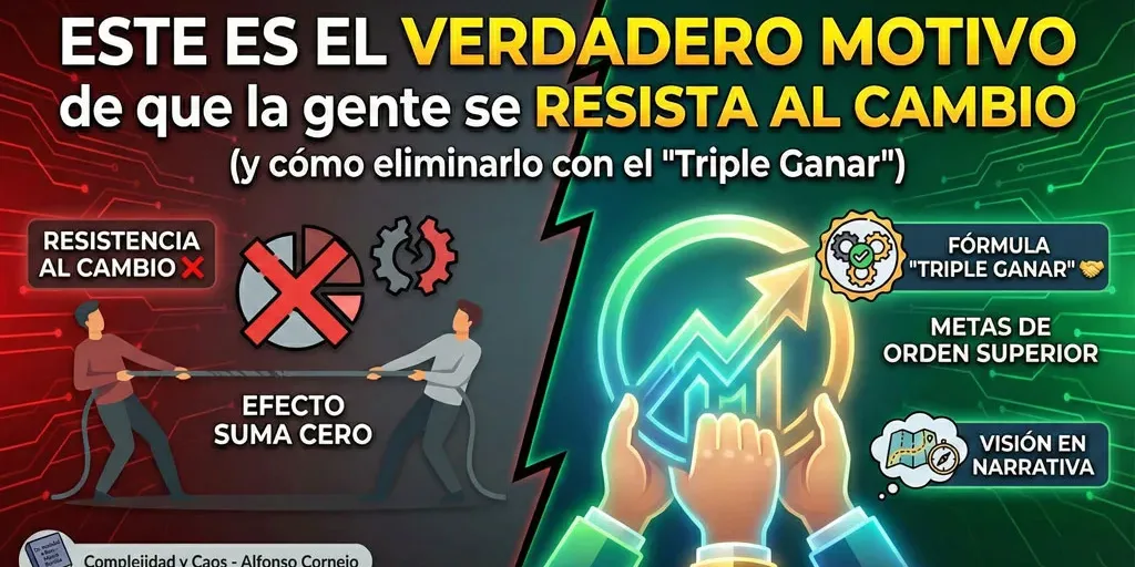 ESTE ES EL VERDADERO MOTIVO de que la gente se RESISTA AL CAMBIO (y cómo eliminarlo con el 'Triple Ganar')